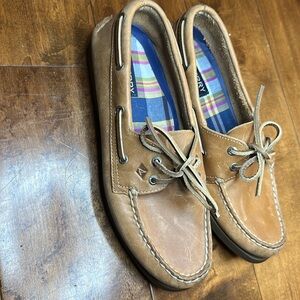 Sperry Men's Light Brown Boat Shoes sz. 9.